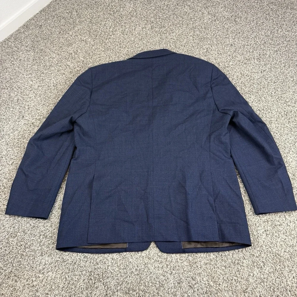Joseph Abboud Heritage Blazer Mens 48 Regular Lanificio di Pray Blue Plaid